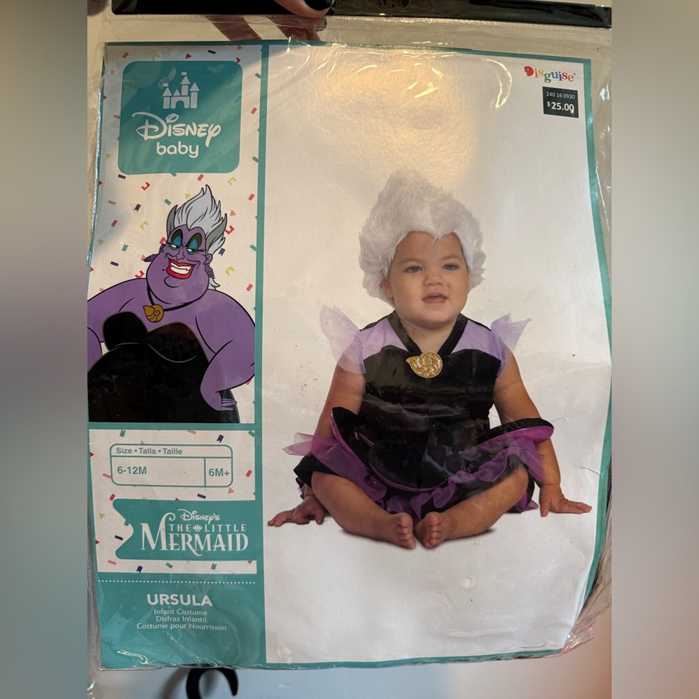 Disney Ursula Baby Costume 6-12M